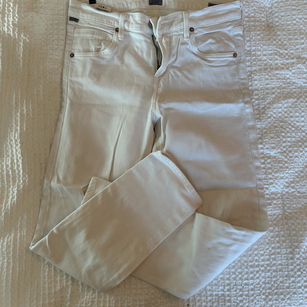 Citizens Of Humanity White Skinny Jeans Sleek Fit